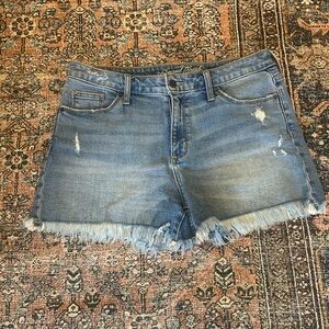 Universal Thread Light Blue Frayed Jean Shorts